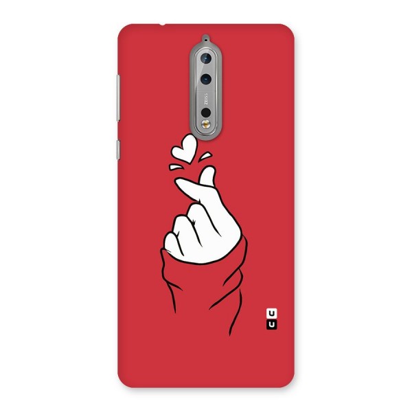 Korean Love Sign Back Case for Nokia 8