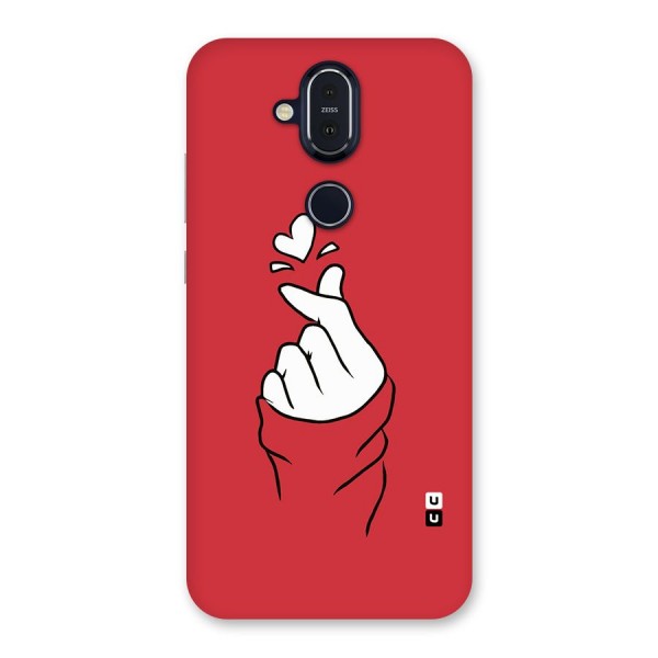 Korean Love Sign Back Case for Nokia 8.1