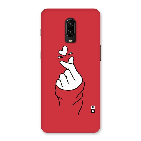 Korean Love Sign Back Case for OnePlus 6T