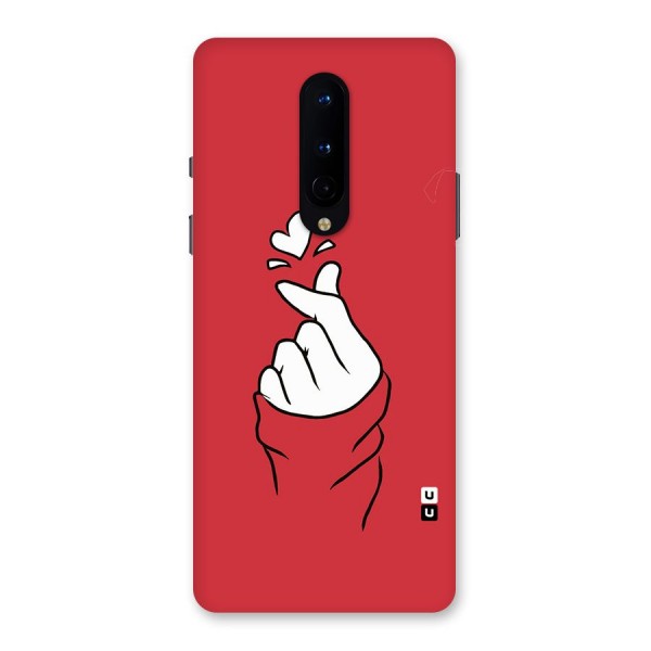 Korean Love Sign Back Case for OnePlus 8