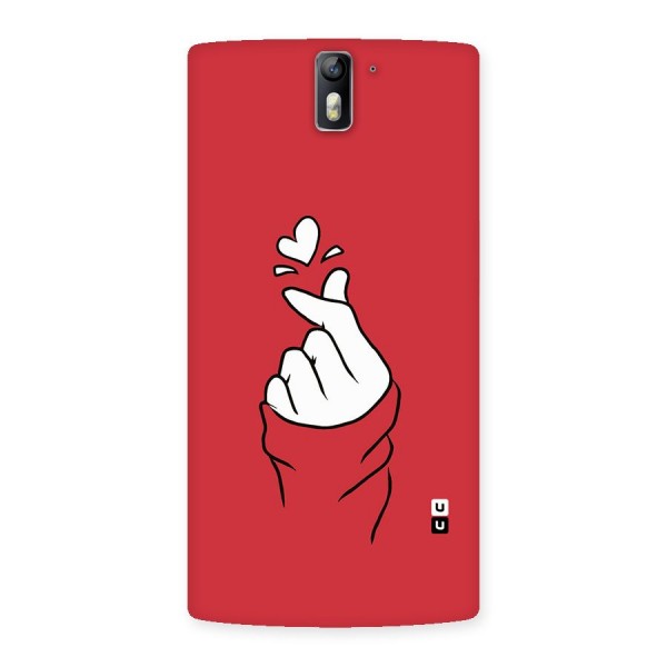 Korean Love Sign Back Case for One Plus One