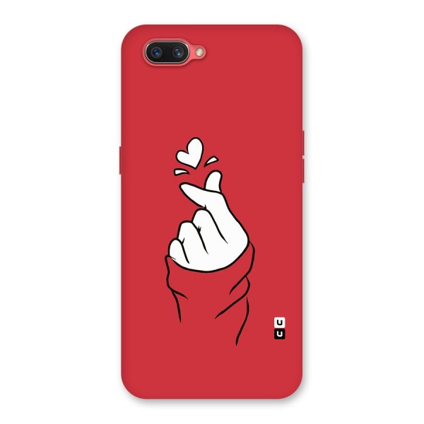 Korean Love Sign Back Case for Oppo A3s