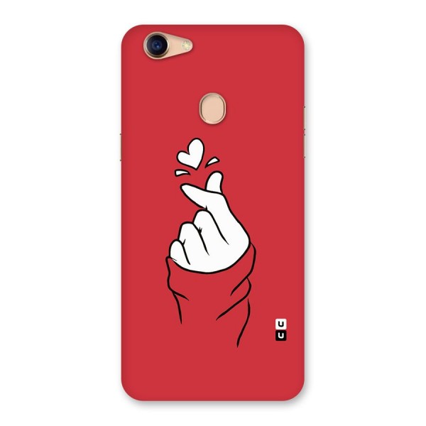 Korean Love Sign Back Case for Oppo F5