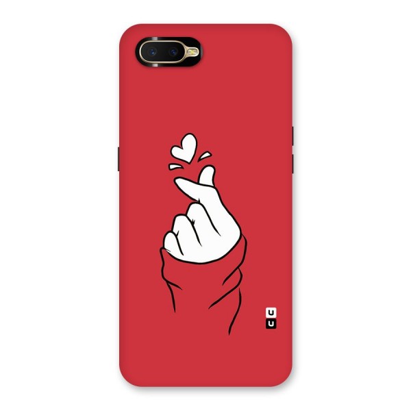 Korean Love Sign Back Case for Oppo K1