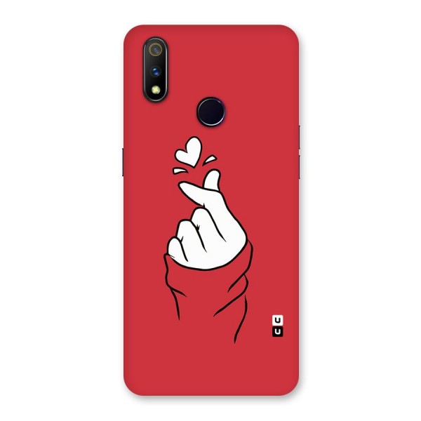 Korean Love Sign Back Case for Realme 3 Pro