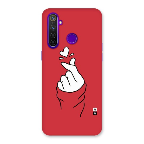 Korean Love Sign Back Case for Realme 5 Pro