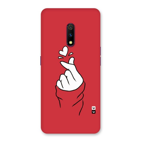 Korean Love Sign Back Case for Realme X