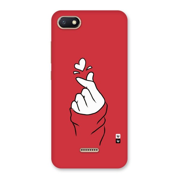 Korean Love Sign Back Case for Redmi 6A