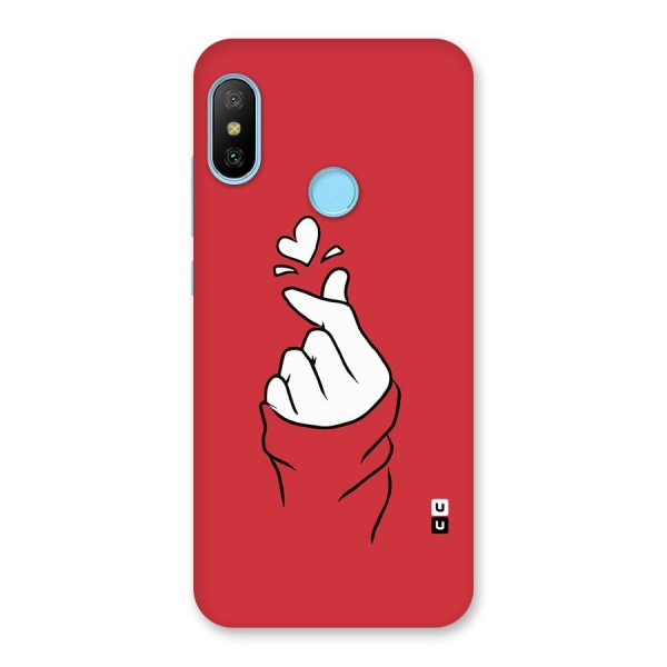 Korean Love Sign Back Case for Redmi 6 Pro