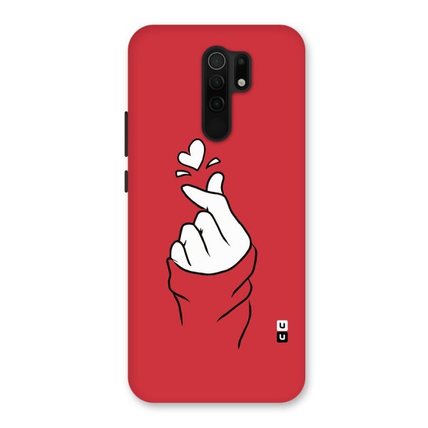 Korean Love Sign Back Case for Redmi 9 Prime