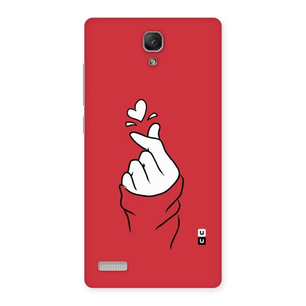 Korean Love Sign Back Case for Redmi Note