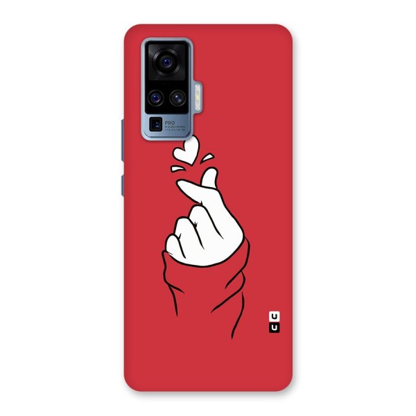 Korean Love Sign Back Case for Vivo X50 Pro