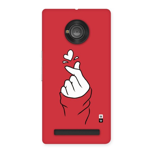 Korean Love Sign Back Case for Yu Yuphoria