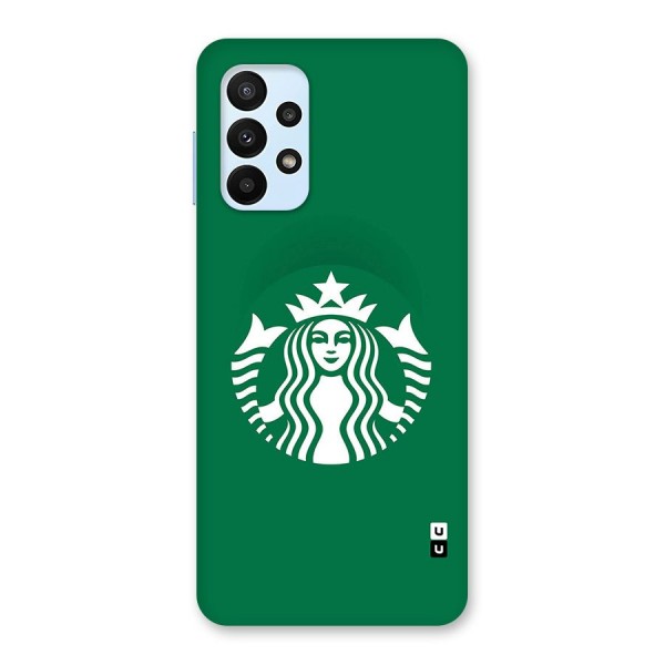 Lady StarBucks Glass Back Case for Galaxy A23