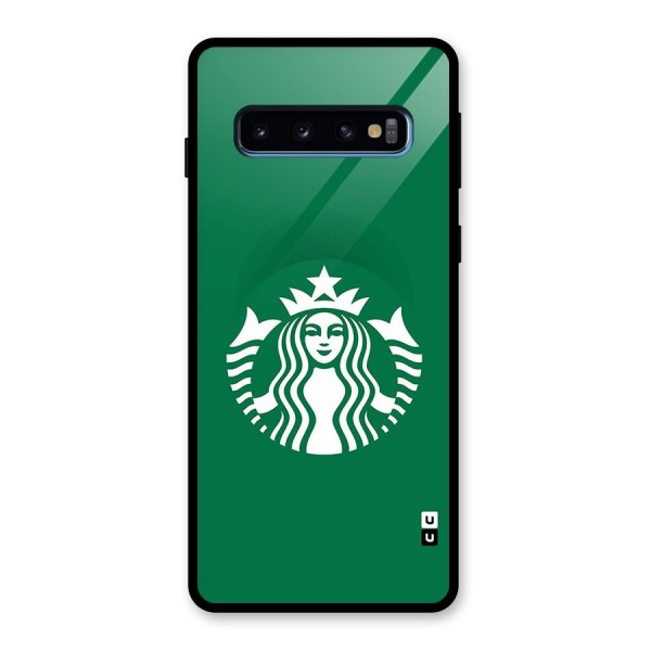 Lady StarBucks Glass Back Case for Galaxy S10