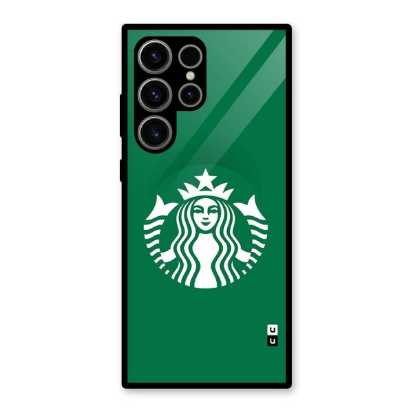Lady StarBucks Glass Back Case for Galaxy S23 Ultra