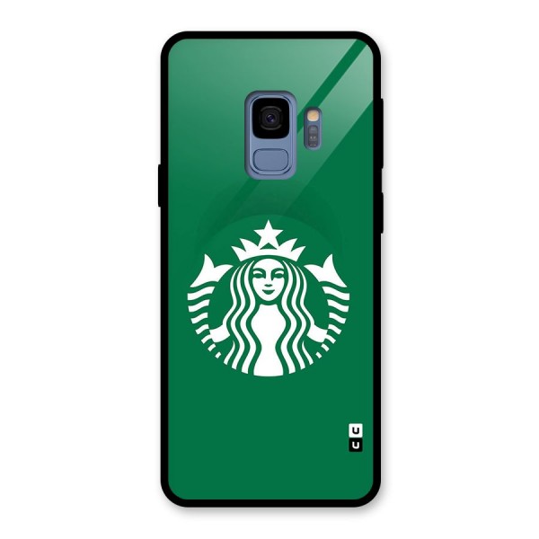 Lady StarBucks Glass Back Case for Galaxy S9