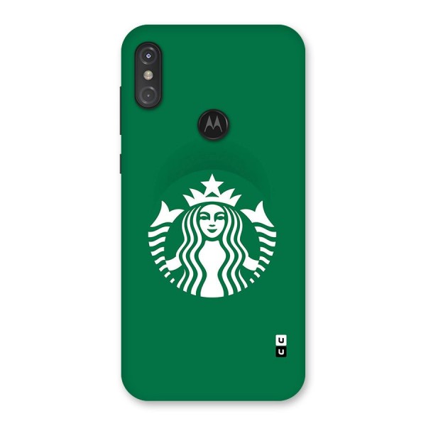 Lady StarBucks Back Case for Motorola One Power