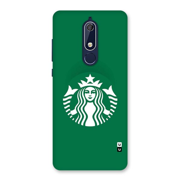 Lady StarBucks Back Case for Nokia 5.1