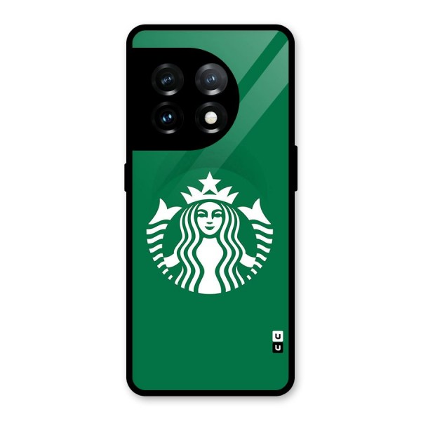 Lady StarBucks Glass Back Case for OnePlus 11
