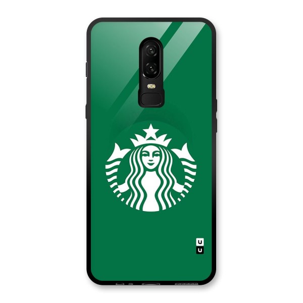 Lady StarBucks Glass Back Case for OnePlus 6