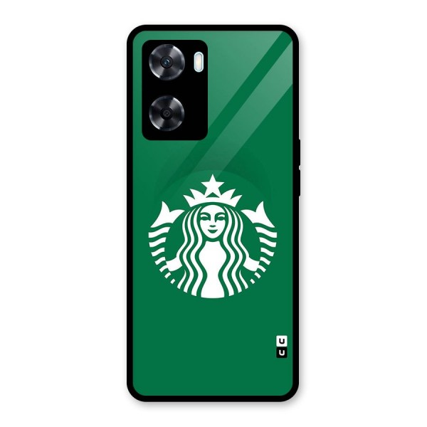 Lady StarBucks Glass Back Case for Oppo A77s