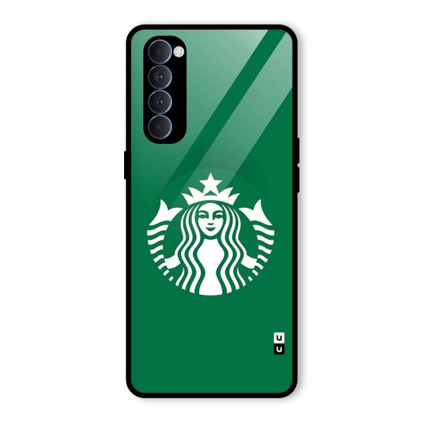 Lady StarBucks Glass Back Case for Oppo Reno4 Pro