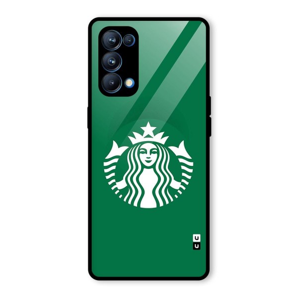 Lady StarBucks Glass Back Case for Oppo Reno5 Pro 5G