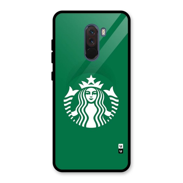 Lady StarBucks Glass Back Case for Poco F1