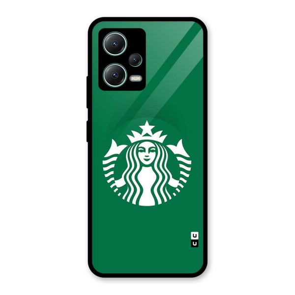 Lady StarBucks Glass Back Case for Poco X5