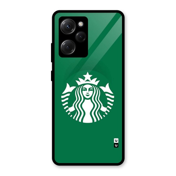 Lady StarBucks Glass Back Case for Poco X5 Pro