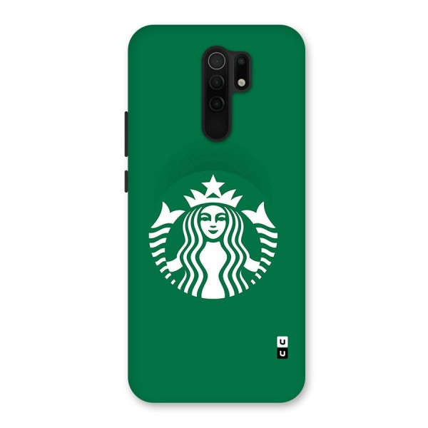 Lady StarBucks Glass Back Case for Redmi 9 Prime