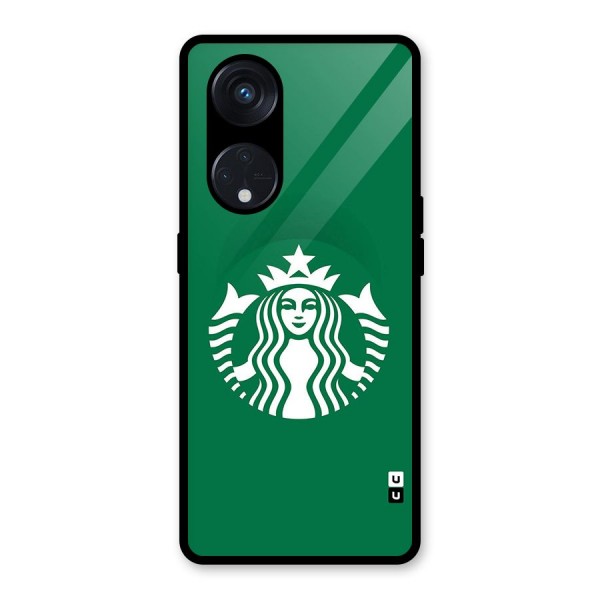 Lady StarBucks Glass Back Case for Reno8 T 5G