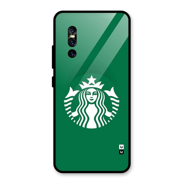 Lady StarBucks Glass Back Case for Vivo V15 Pro