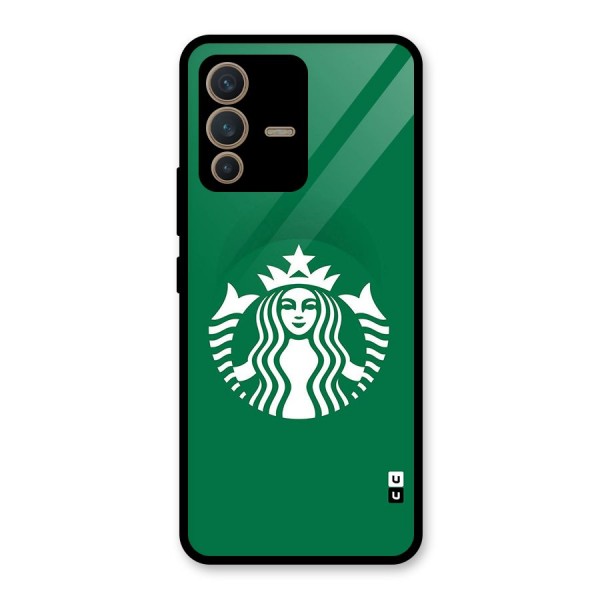 Lady StarBucks Glass Back Case for Vivo V23 5G