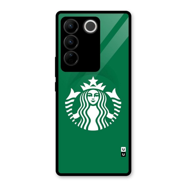 Lady StarBucks Glass Back Case for Vivo V27