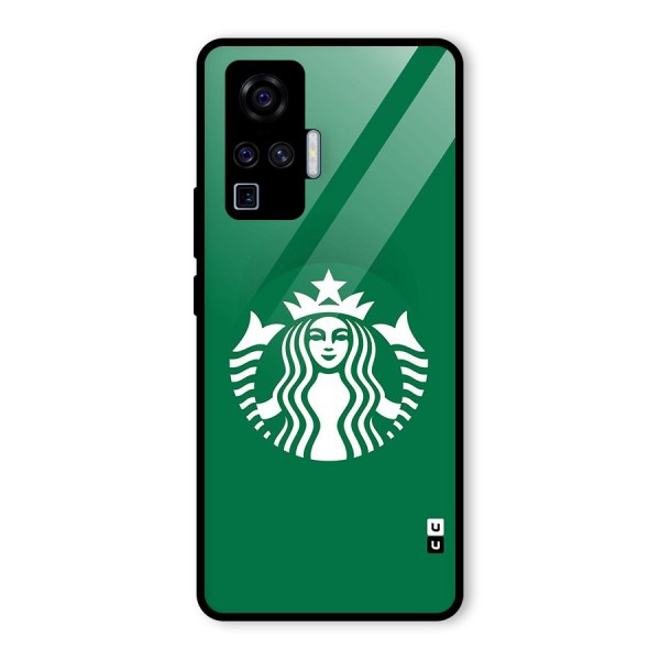 Lady StarBucks Glass Back Case for Vivo X50 Pro