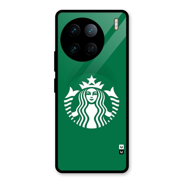 Lady StarBucks Glass Back Case for Vivo X90 Pro