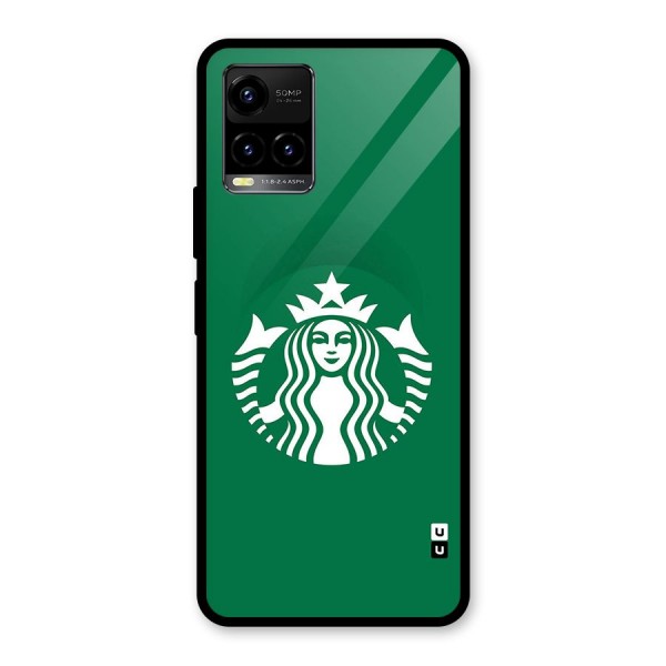 Lady StarBucks Glass Back Case for Vivo Y21A