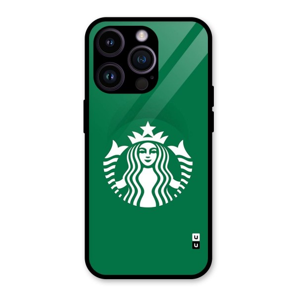 Lady StarBucks Glass Back Case for iPhone 14 Pro