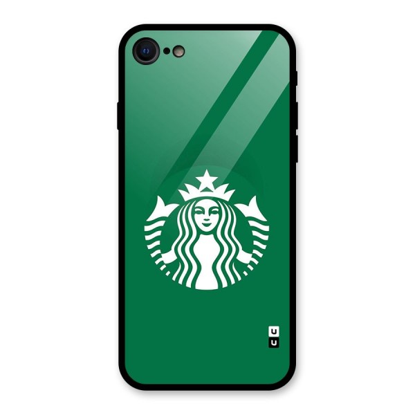 Lady StarBucks Glass Back Case for iPhone 8