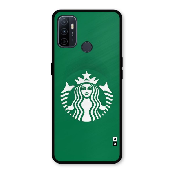 Lady StarBucks Metal Back Case for Oppo A53