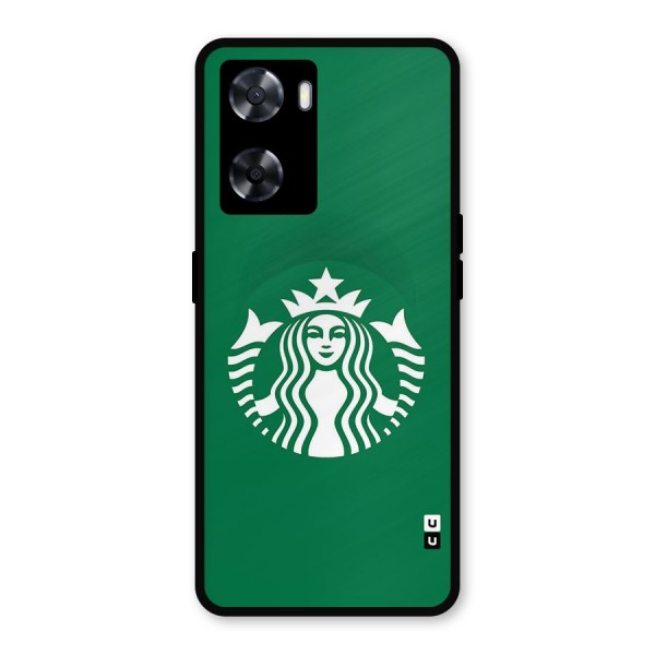 Lady StarBucks Metal Back Case for Oppo A57 2022