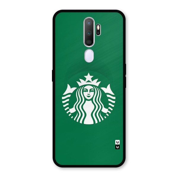 Lady StarBucks Metal Back Case for Oppo A5 (2020)