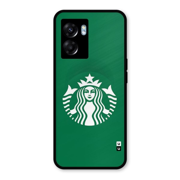 Lady StarBucks Metal Back Case for Oppo K10 (5G)