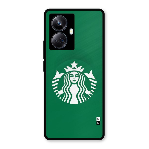 Lady StarBucks Metal Back Case for Realme 10 Pro Plus