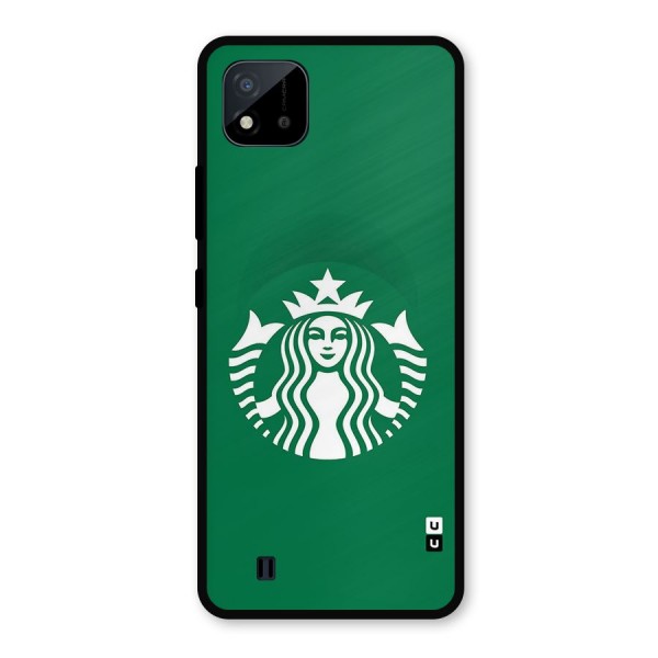 Lady StarBucks Metal Back Case for Realme C11 2021