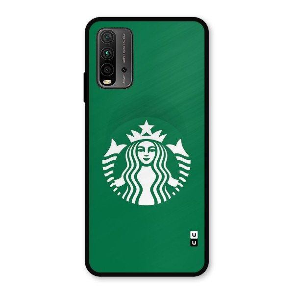 Lady StarBucks Metal Back Case for Redmi 9 Power