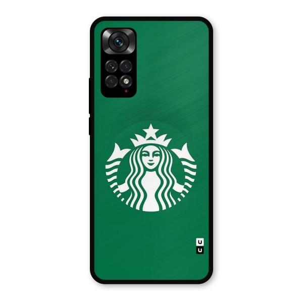 Lady StarBucks Metal Back Case for Redmi Note 11