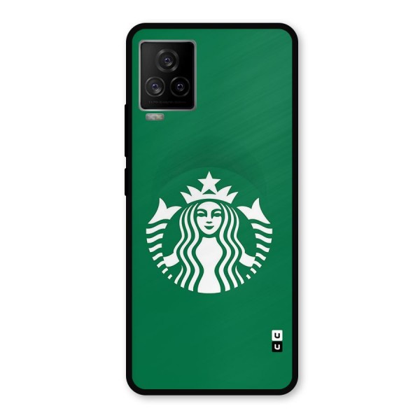 Lady StarBucks Metal Back Case for iQOO 7 Legend 5G